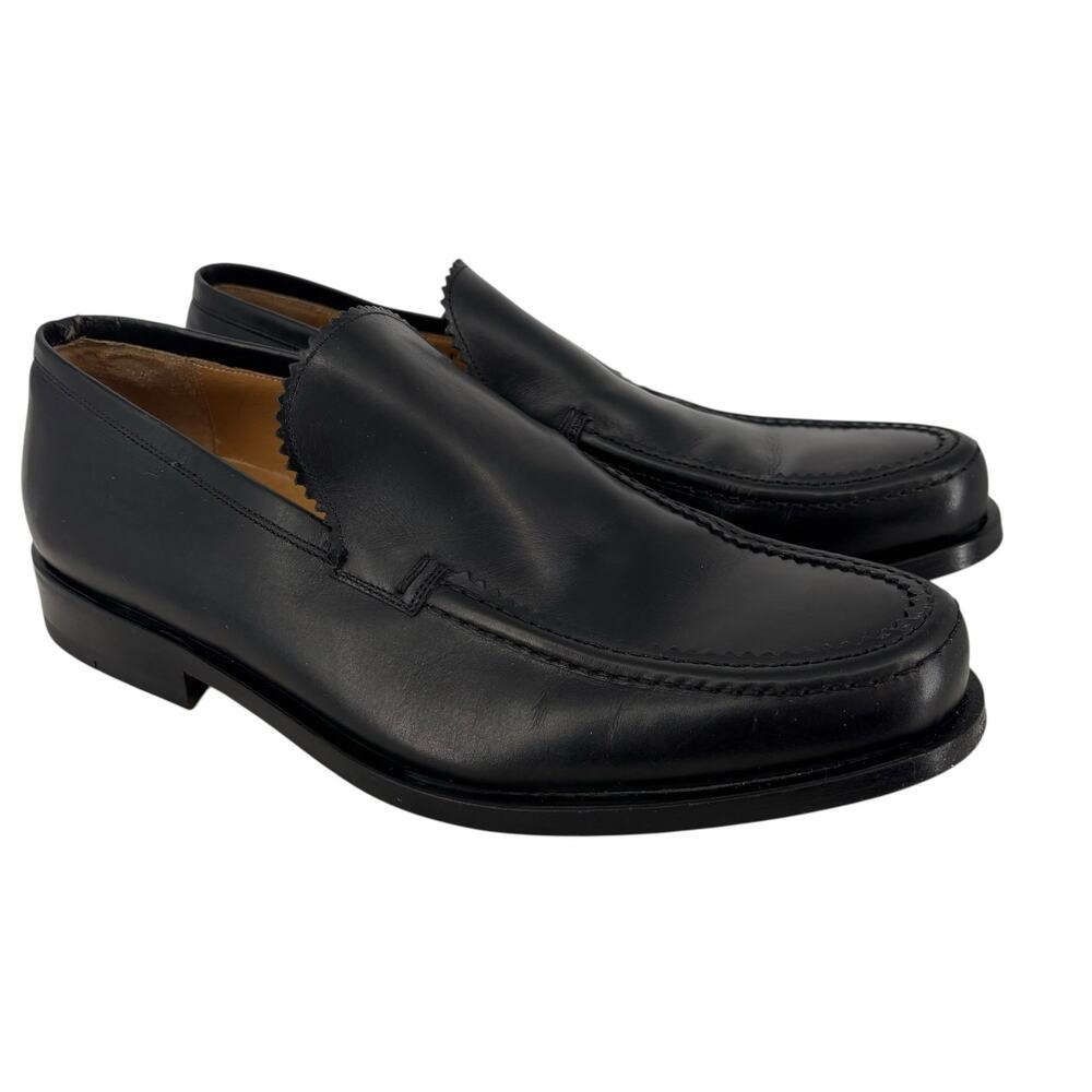 Bally Leather Loafer Mens Size 6 Black Old Money Quiet Luxury